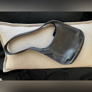 Coach Black Leather Shoulder Bag